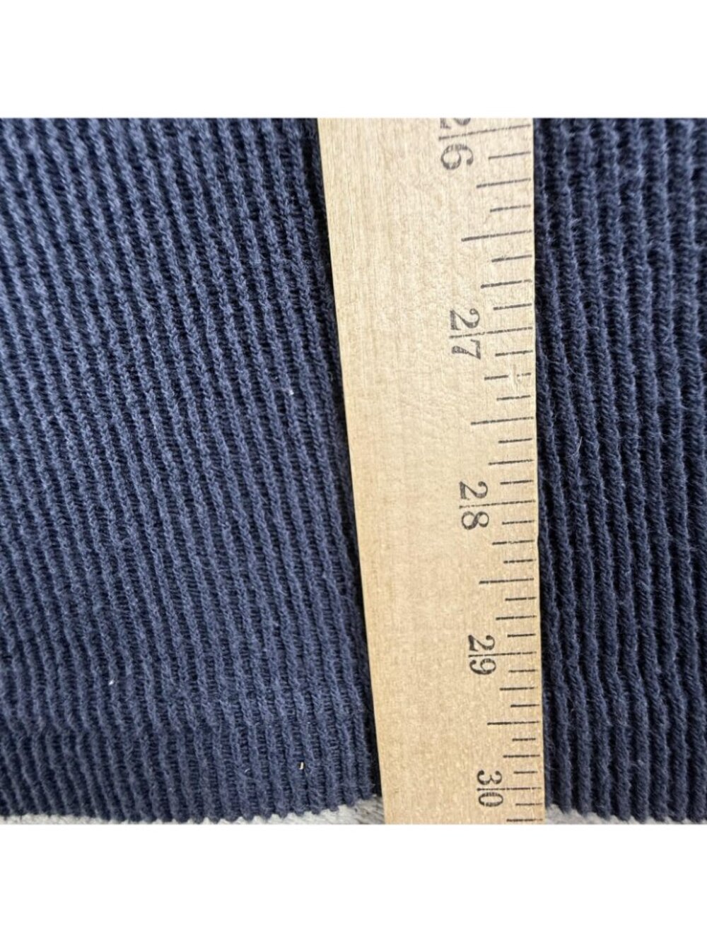 Wrangler Sweater Mens 2XL Blue Mock Neck 1/4 Zip Cotton Knit Pullover MI0608A - Picture 13 of 15